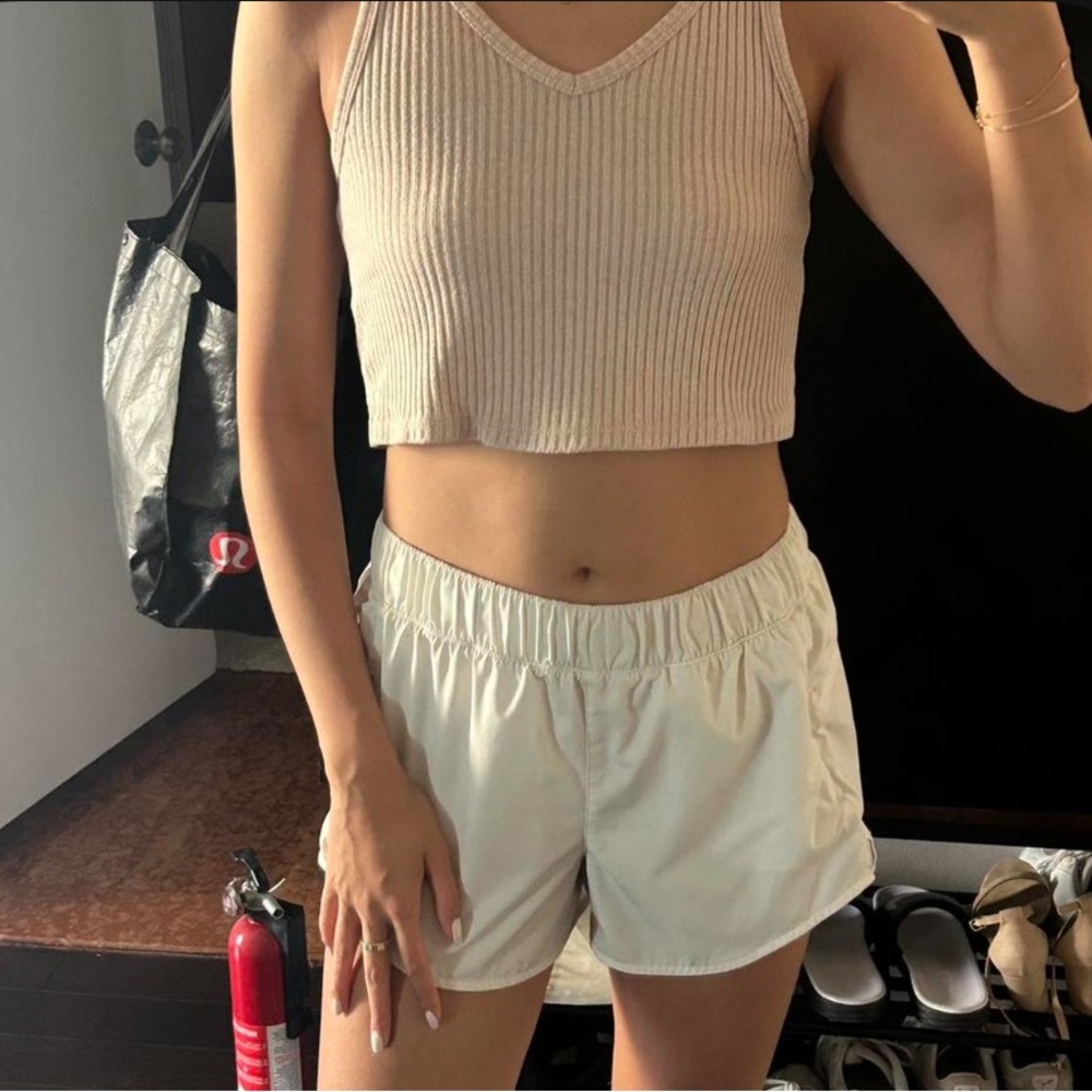 American Eagle Pink Ribbed Tank Top - Size S